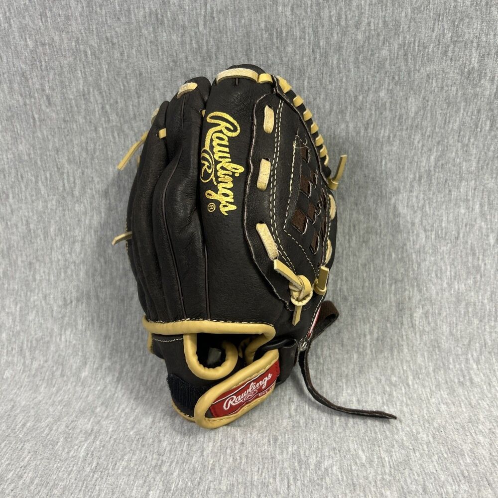 Rawlings Baseball Glove Youth 10 in Brown Leather Zero Shock H100BRNC Nice Cond
